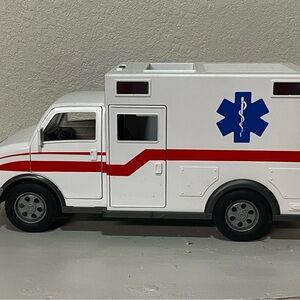 White and Red Kids Ambulance Toy by